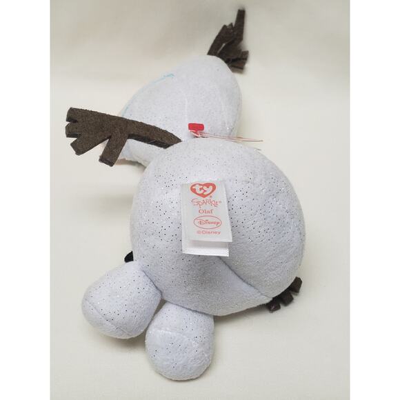 Disney TY Sparkle Olaf The Beanie Babies Collection Disney Frozen - Picture 6 of 9